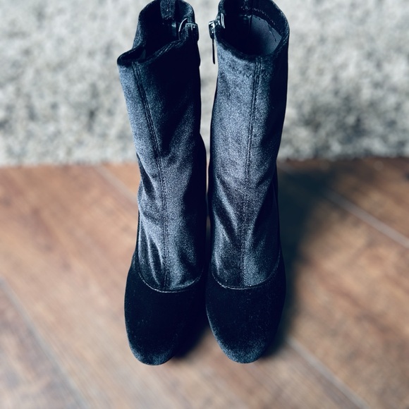 SAM EDELMAN Velour Boots Mid Calf • Size 7.5 • Women - Picture 6 of 9